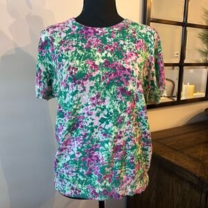 Lands End gorgeous spring top, 100% cotton size medium
